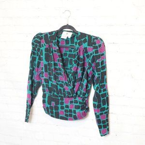 Vintage Flora Kung 100% Silk